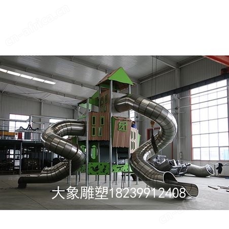 宁夏不锈钢滑梯价格 定制不锈钢滑梯 景观滑梯