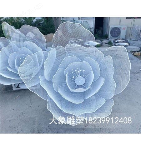 不锈钢漏空花朵雕塑,不锈钢花朵雕塑,铁艺漏空花朵雕塑