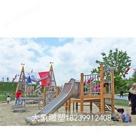 宁夏不锈钢滑梯价格 定制不锈钢滑梯 景观滑梯