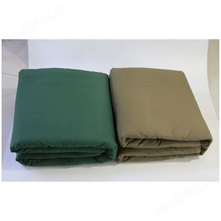 工地单人棉花被 军绿色棉被 加厚保温冬季工程纯棉垫絮 劳保棉被