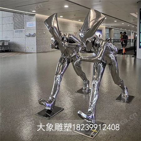 镜面不锈钢雕塑定制厂家 抽象雕塑价格 不锈钢雕塑