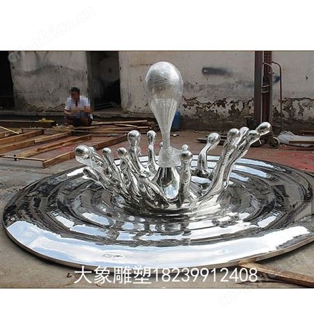 河南不锈钢热气球雕塑 户外不锈钢雕塑 不锈钢水滴雕塑