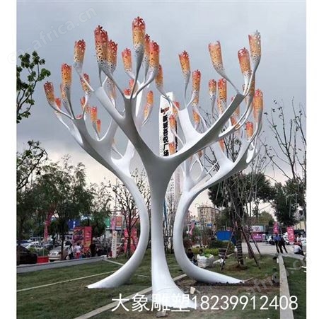 商丘不锈钢雕塑厂家 景观不锈钢雕塑 不锈钢树定做