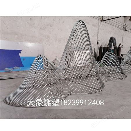 陕西不锈钢雕塑 动物雕塑定制 假山雕塑