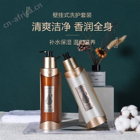 现货酒店宾馆洗发水沐浴露二合一公寓会所可立式可壁挂式液体