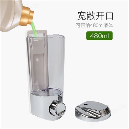 酒店宾馆公寓民宿挂壁式单头皂液瓶 手动皂液器 双头皂液器