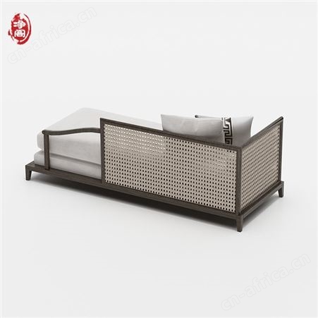 新中式贵妃榻现代轻奢贵妃床小户型贵妃椅沙发躺椅实木布艺美人榻