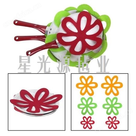 毛毡隔热垫 杯具餐垫锅垫 彩色无纺布创意工艺品