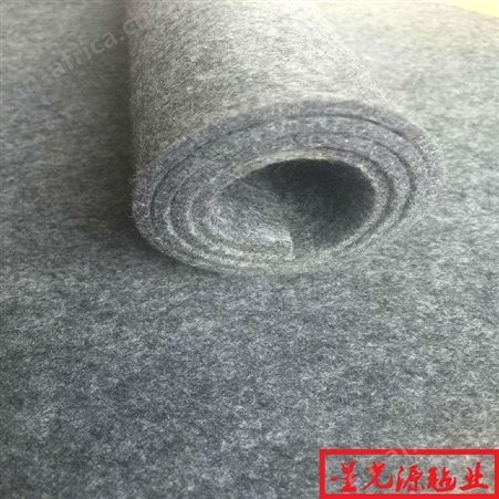 600g针刺4mm烟灰色针刺无纺布 毛毡
