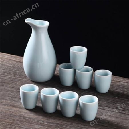 工厂定做logo图案 日式陶瓷酒具 家用陶瓷一壶多杯