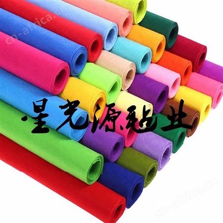 彩色毛毡，涤纶彩色毛毡，羊毛纤维针刺彩色毛毡布