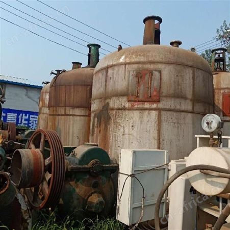 超跃设备 二手30方不锈钢反应釜厂价 二手20吨搪瓷反应釜现货