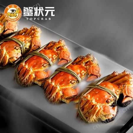 蟹状元 螃蟹礼盒礼品卡 海鲜卡券生鲜 豪华四对装728型 8只装 大闸蟹礼券 大闸蟹礼盒 企业团购更优惠