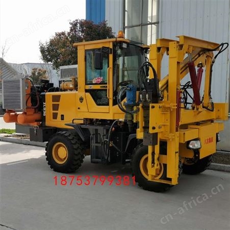 汇鑫护栏打桩机 简易护栏打拔一体机 高速公路926打拔钻厂家