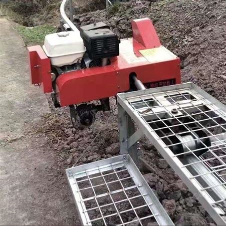 汇鑫单轨运输车 果园自走式轨道运输车 爬坡自走式汽油机轨道运输车