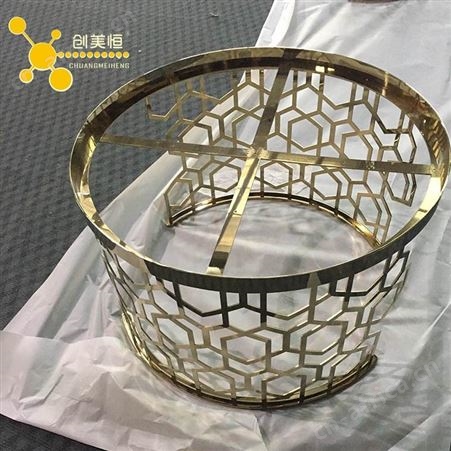 双层不锈钢茶几 不锈钢大理石茶几定制