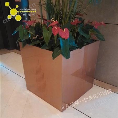 批量定做不锈钢花 定做新颖不锈钢造型花盆系列