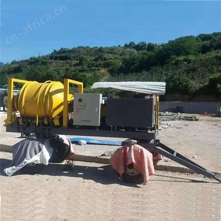 操场铺设沥青混凝土搅拌机 固定式刨铣料加热拌和机