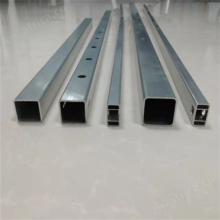 铝合金方管 铝型材开模定制 吉聚铝业 6063铝管冲孔挤压