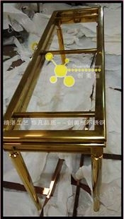 婚纱店不锈钢玄关桌台 宾馆雕花不锈钢桌子定做