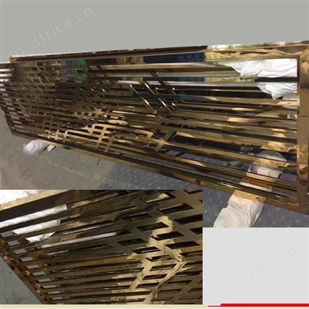 不锈钢玫瑰金屏风 镜面玫瑰金不锈钢屏风航空铝材