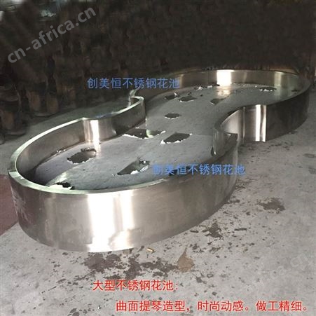 订做花园装饰不锈钢花池 酒店宾馆户外大尺寸园林花槽