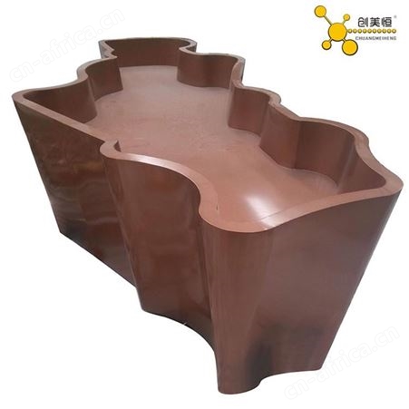 简约电镀不锈钢金色 玫瑰盆花箱  景观金属花池树池