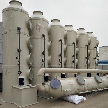 郑州锦华厂家PP喷淋塔-12000风量净化塔废气处理设备-除尘PP喷淋塔 -PP废气塔