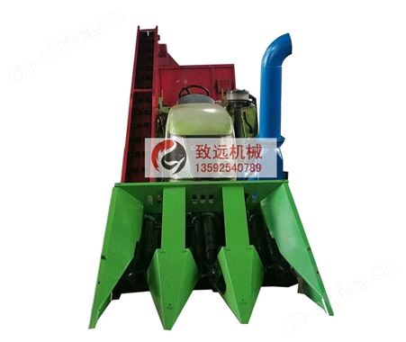 三行茎穗兼收玉米收割机