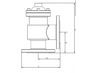 H142X液压水位控制阀结构尺寸