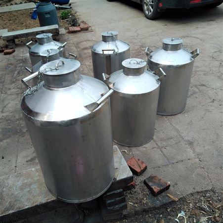 批发25L 50L接酒桶 运输桶 加厚不锈钢酒罐 酒容器 家用中型酿酒设备 化工储罐